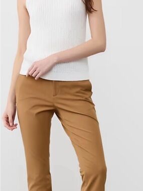 Banana Republic Factory Camel/Tan Straight Leg Trousers